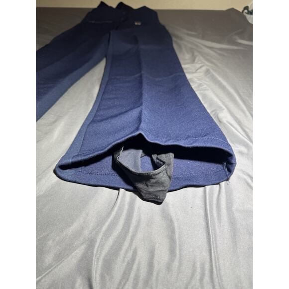 Vintage USA Mr D Women’s Snow Bibs Navy Blue Ski Wool - Picture 9 of 13